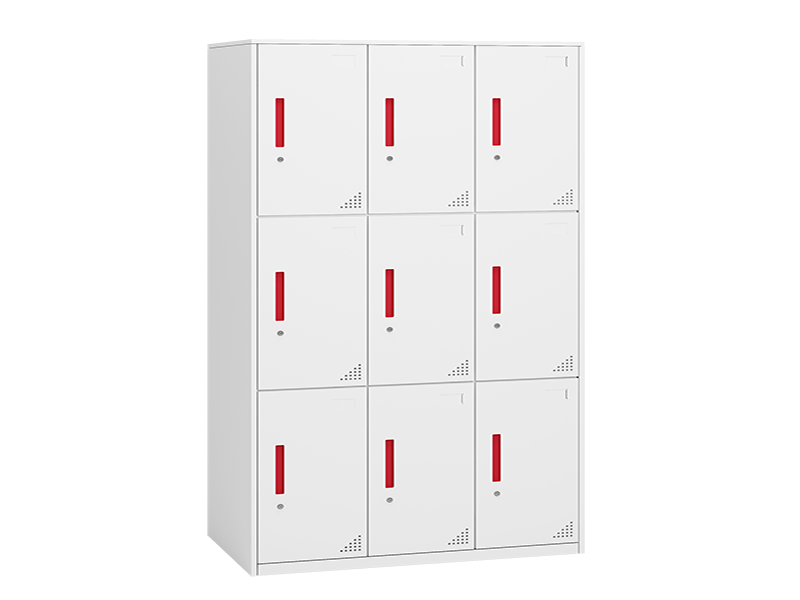 Marine Locker – Multi Compartment（White + Red Handles）