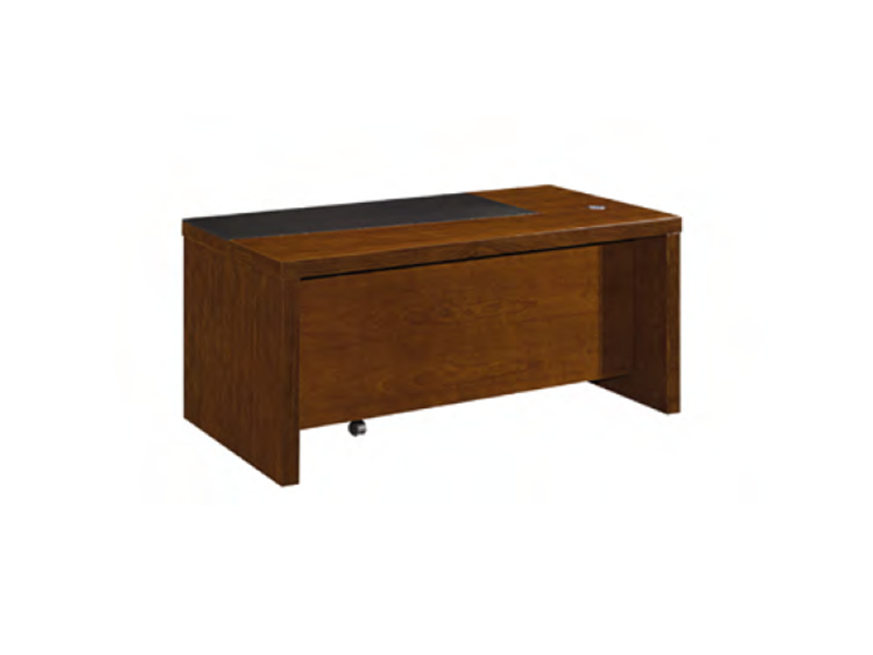 Marine Wooden Office Desk with Mobile Pedestal