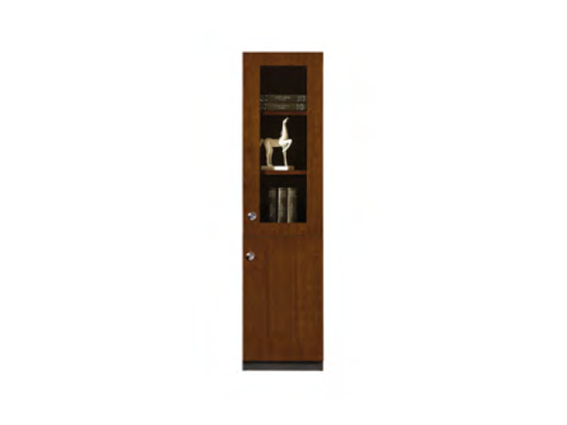 Marine Wooden Storage Locker with Glass & Solid Door