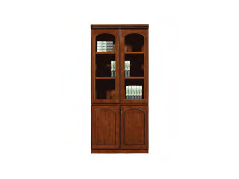 Marine-Grade Storage Cabinet with Arched Glass Display