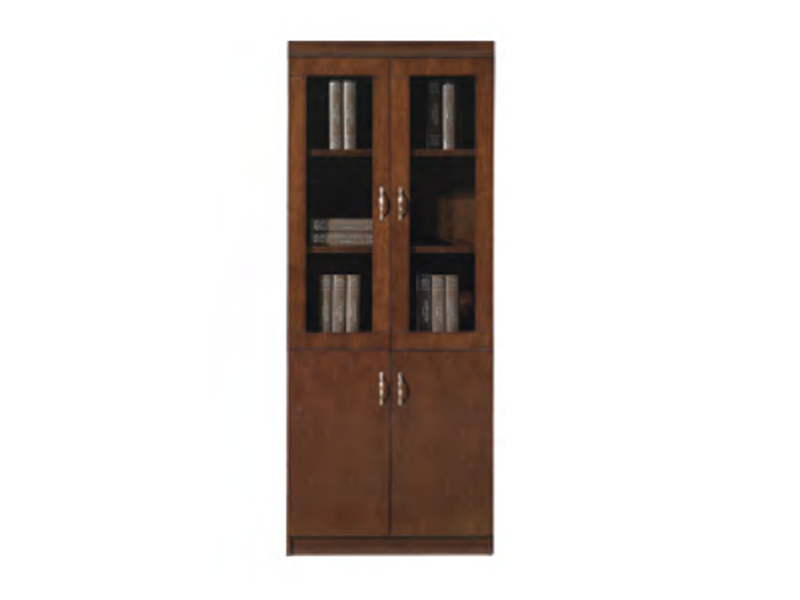 Marine Wooden Combination Storage Cabinet: Glass & Solid Door Design for Vessel Interiors