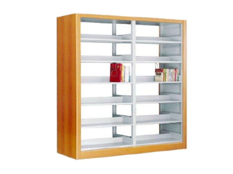 Marine Shelving: GY-087 Yellow Beech Wood Protected Double-Column Double-Face Shelving Optimizing Storage in Marine Environments