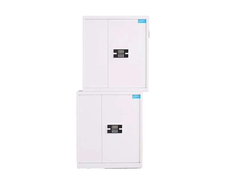 Marine Safe – Stackable Two Section Electronic Security Cabinet（White）