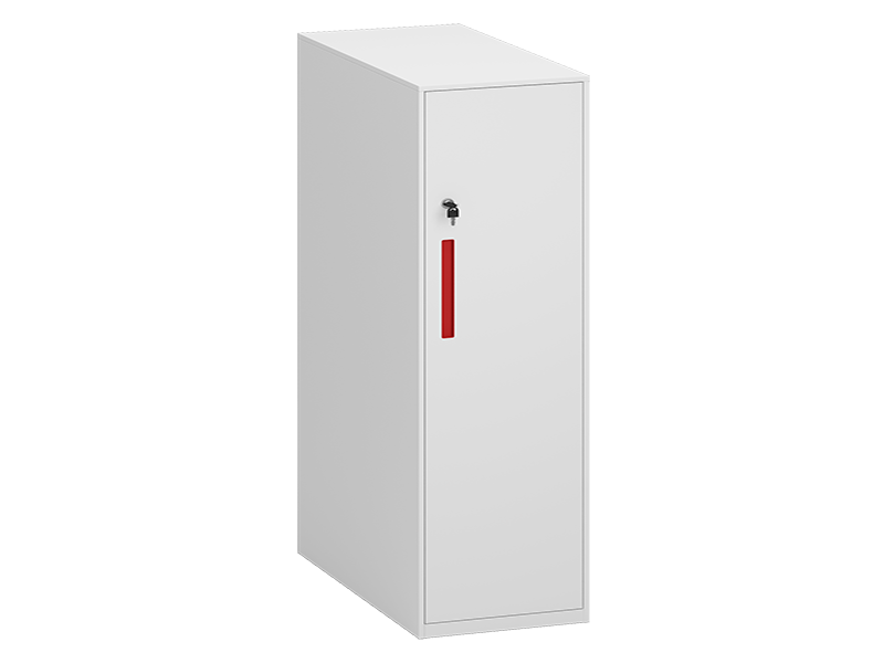 Marine Locker – Single Door（White + Red Handle）