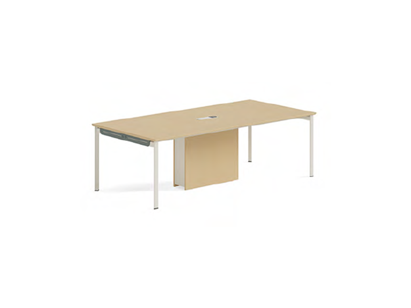 Maritime-Grade Modular Office Desk with Central Storage Unit