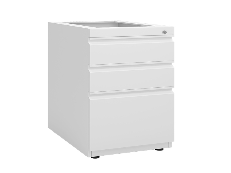 Marine Locker – 3  Drawer  Pedestal (White)