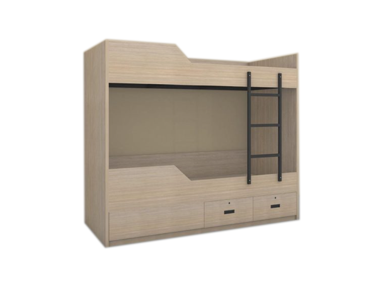 Marine Wood Bunk Bed with Lockable Storage Drawers