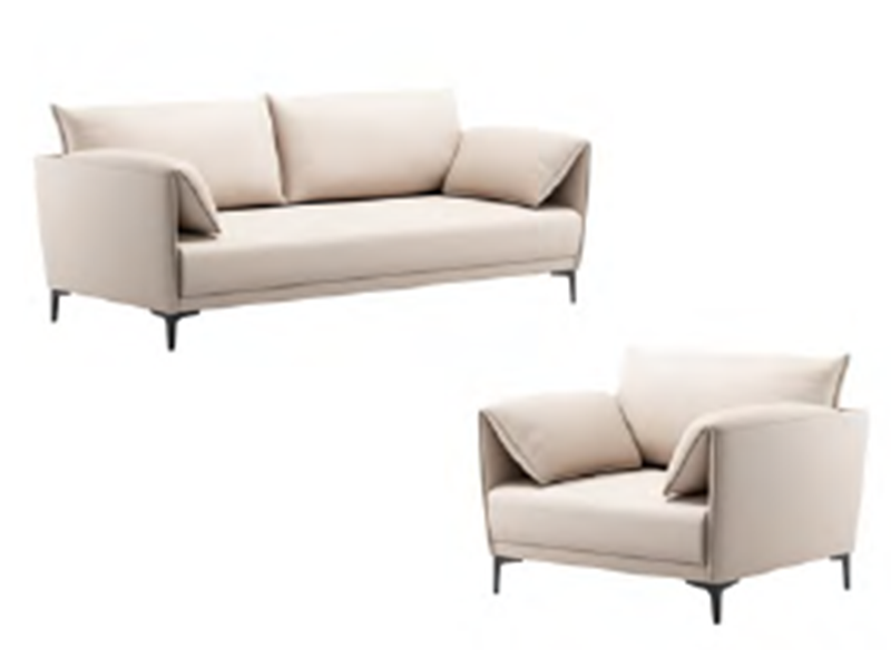 Maritime-Grade Sofa Set with Light Beige Upholstery