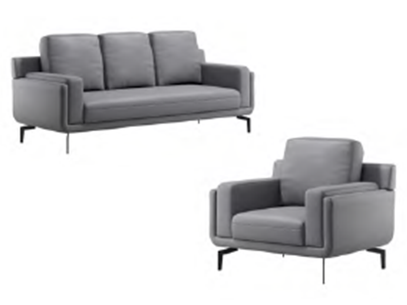 Maritime-Grade Sofa Set with Gray Upholstery