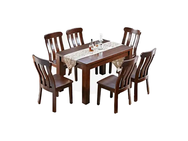 Marine Solid Wood Dining Set: Classic Nautical Elegance