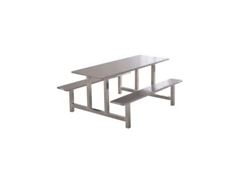 Marine 8-Seat Stainless Steel Integrated Dining Table