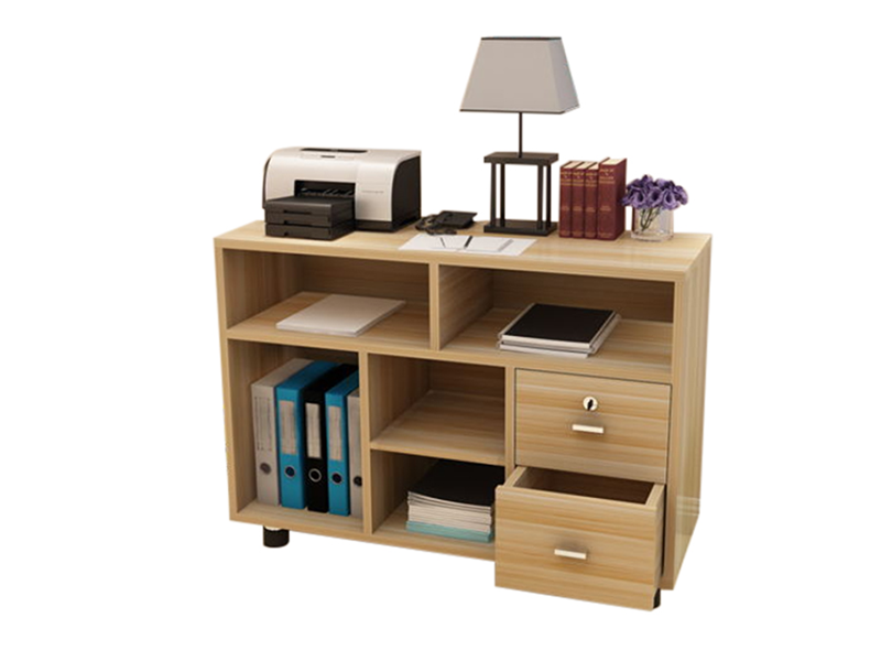 Marine Office Storage Unit: Open-Shelf & Lockable Drawer Cabinet