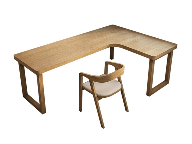 Marine L – Shaped Wooden Desk Set