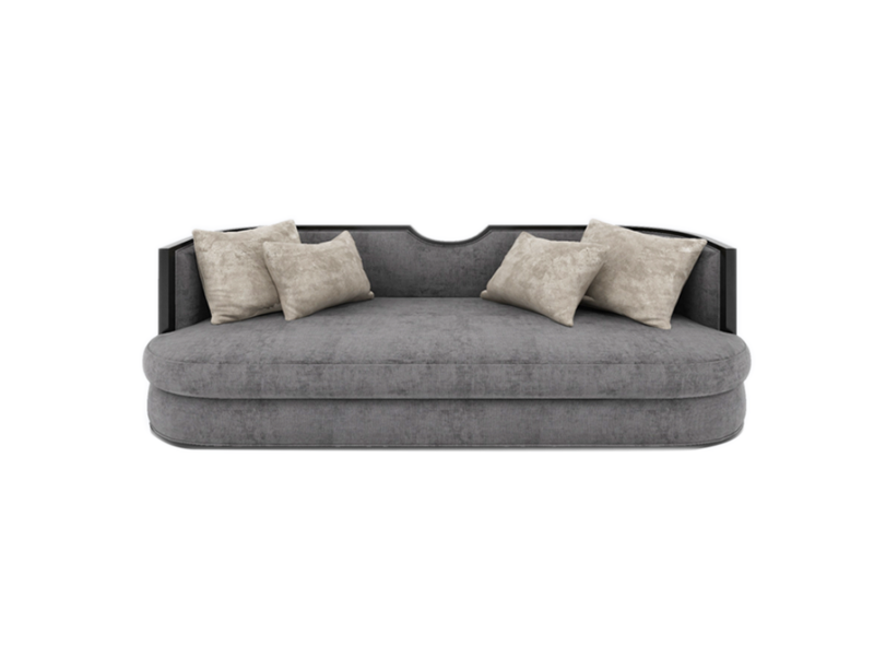 Marine Curved Velvet Sofa