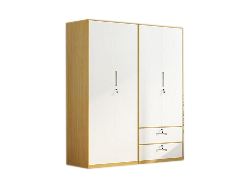 Modern Modular Two – Tone Wardrobe: Space – Efficient Storage for Urban & Coastal Interiors