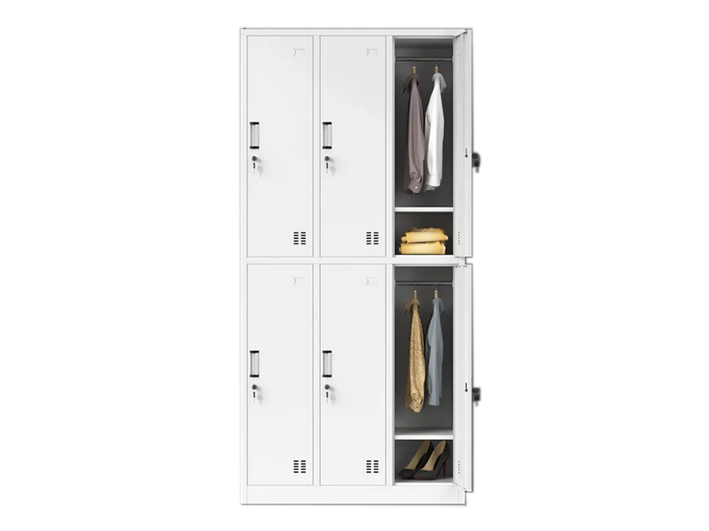 Marine Double-Tier Six-Compartment Lockers
