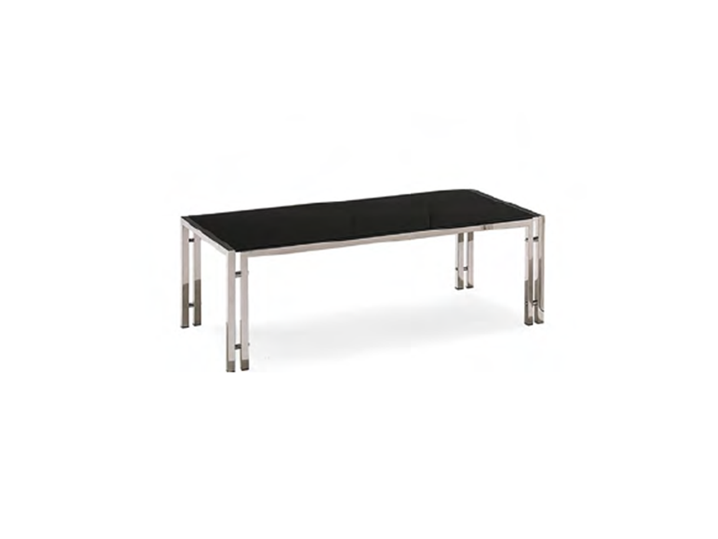 Marine Stainless Steel Long Table (Black Top)