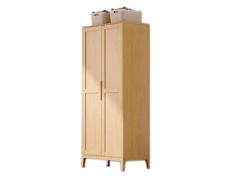 Marine-Grade Double-Door Wooden Wardrobe