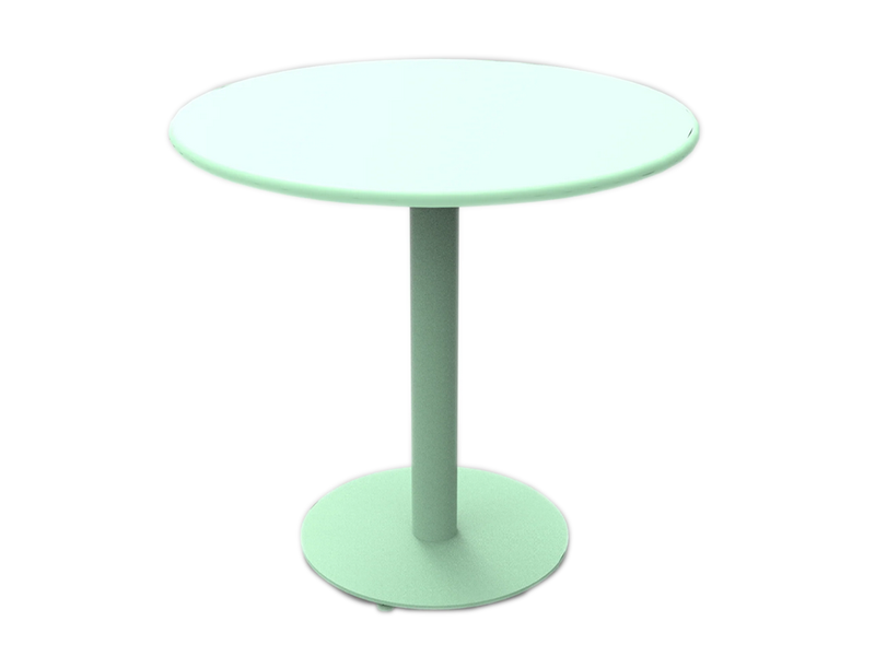Marine Round Table with Column Base