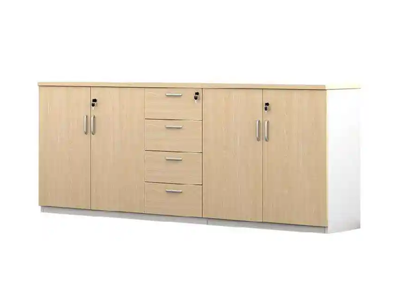 Marine Low Cabinet with Double Doors and Four Drawers